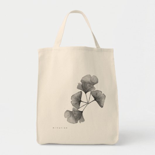 Vintag Gingko Tote Bag Tragetasche (Vorne)