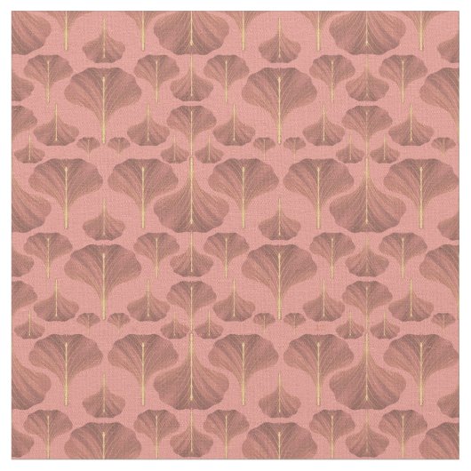 Vintag Ginkgo-Blumenmuster Stoff (Nahaufnahme)