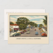 Vintag Girard Avenue, La Jolla, San Diego Postkarte (Vorne/Hinten)