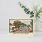 Vintag Girard Avenue, La Jolla, San Diego Postkarte (Stehend Vorderseite)