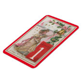 Vintag Girl 1. Januar Magnet (Linke Seite)