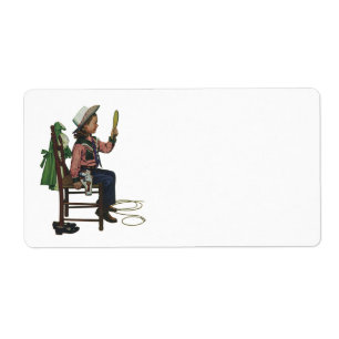 Vintag Girl Cowgirl Schauspielerin Mirror Sie ist
