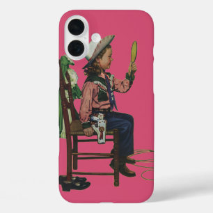 Vintag Girl Cowgirl Schauspielerin Mirror Sie ist iPhone 16 Plus Hülle
