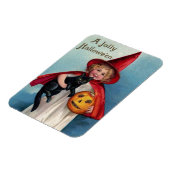 Vintag Girl Hexe Magnet (Linke Seite)