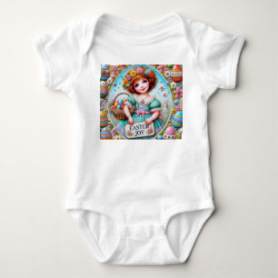 VINTAG GIRL Ostereier ~ Ostern JOY~ Baby Strampler