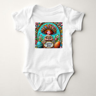 VINTAG GIRL Ostereier ~ Ostern JOY~ Baby Strampler