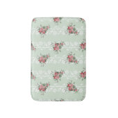 Vintag Girl Pink Floral Badematte (Vorderseite Vertikal)