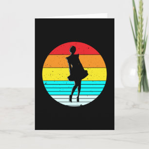 Vintag Girl Retro Lover Hungerfestungen Karte