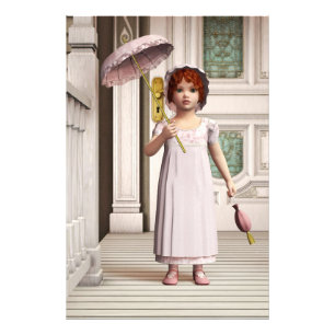 Vintag Girl - Sweet Retro Viktorianische Art Fotodruck