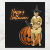 Vintag Girl Witween Weinetikett (Einzelnes Label)