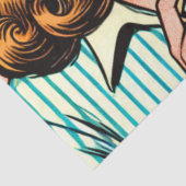 Vintag Girls Romance Comic Seidenpapier (Ausschnitt)