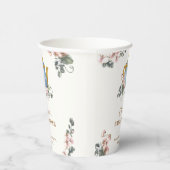 Vintag Girly Wildblume Tea Baby Dusche Pappbecher (Rechts)