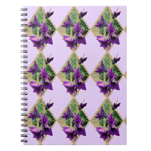 Vintag Gladiole Notizblock (Vorderseite)