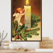 Vintag, Glaedelig, 1906 norwegische Postkarte Poster (Küche)