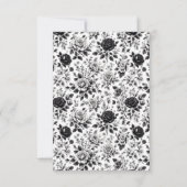 Vintag Glam Floral RSVP Karte (Rückseite)