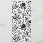 Vintag Glam Floral Wedding Menükarte (Rückseite)