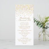 Vintag Glam Gold Confetti Bachelorette (Stehend Vorderseite)