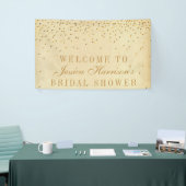 Vintag Glam Gold Confetti Brautparty Banner (Messeveranstaltung)