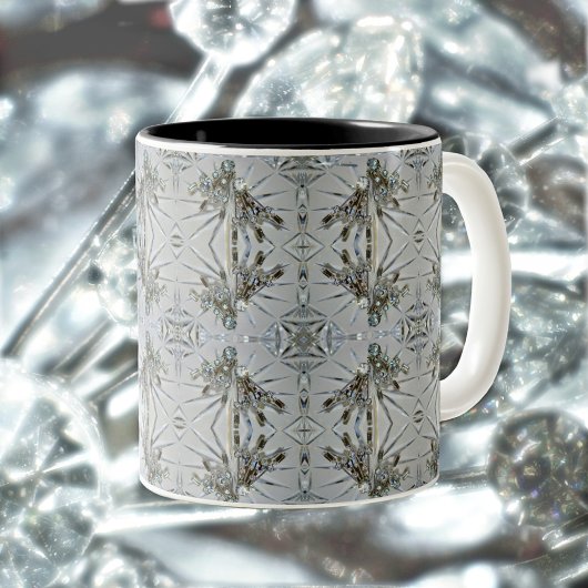 Vintag Glam Rhinestones Art Deco Zweifarbige Tasse