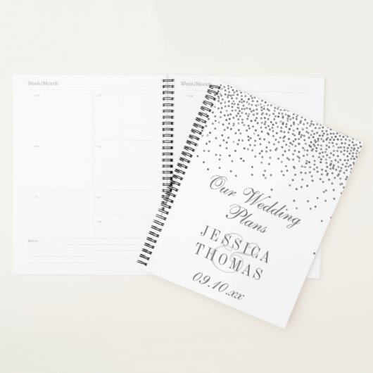 Vintag Glam Silver Confetti Wedding Planer (Anzeige)