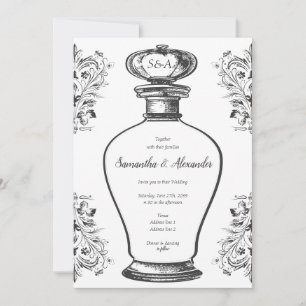 Vintag Glam Viktorianisch Moody Liebe Hochzeit Einladung