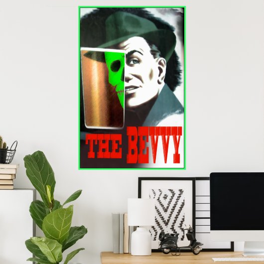 Vintag Glasgow Bevy Poster (Heimbüro)