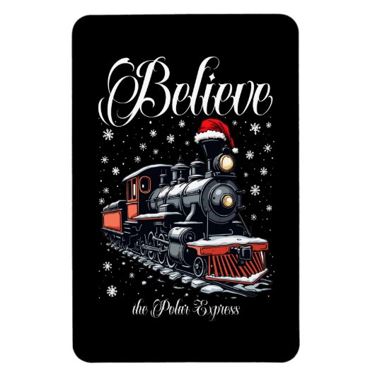 Vintag Glaube Weihnachtszug Magnet (Vertikal)