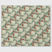 Vintag glaubt wie Figgy Pudding Geschenkpapier (Flach)