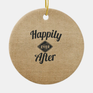 Vintag glücklich überhaupt nach Leinwand Keramikornament