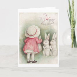 Vintag glückliche Ostern! Vintage Osterkarte Feiertagskarte