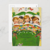 Vintag glückliche Weihnachten (Vorne/Hinten)