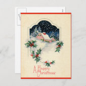 Vintag glückliche Weihnachten (Vorne/Hinten)