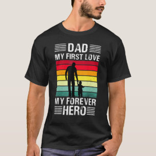 Vintag glücklicher Daddy Vater Meine erste Liebe M T-Shirt