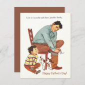 Vintag glücklicher Vatertag Vater Kinderbindeschuh (Vorne/Hinten)