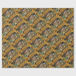 Vintag GMC Truck Frosty the Snowman Weihnachtslauf Geschenkpapier