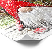 Vintag Gnome Santa Claus Poster (Ecke)