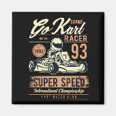 Vintag Go Kart Racing Magnet (Vorne)
