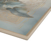 Vintag Goblets Frohe Weihnachtsmonogramm | Schneidebrett (Ecke)