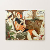 Vintag Going Zuhause für das Weihnachtspuzzle Puzzle (Horizontal)