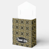 Vintag Gold Black Geometric Vielen Dank Party Geschenkschachtel (Geöffnet)