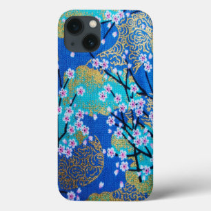 Vintag Gold Blue White Kimono Case-Mate iPhone Hülle