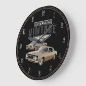 Vintag Gold Camaro Großuhr Große Wanduhr (Winkel)