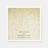 Vintag Gold Confetti Serviette (Vorderseite)