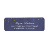 Vintag Gold Confetti Wedding Navy (Vorne)