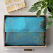 Vintag Gold Floral Grunge Harlequin Damask Seidenpapier (Geschenk)