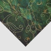 Vintag Gold Floral Grunge Harlequin Damask Seidenpapier (Detail)