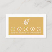 Vintag Gold Glitzer Butterfly Treuekarte (Rückseite)