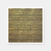 Vintag-Gold-Griechisch-Muster Serviette (Vorderseite)