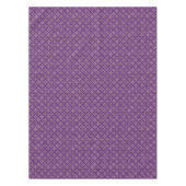 Vintag Gold Lila Damask Tischdecke (Vorderseite)