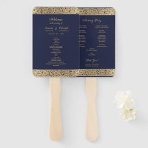 Vintag Gold Navy Blue Wild Rose Elegante Hochzeit